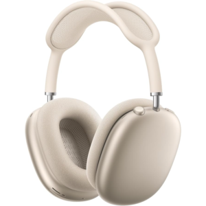 Apple AirPods Max Wireless Over-Ear Headphones, Pro-Level Active Noise Cancellation, Transparency Mode, USB-C Charging, Bluetooth for iPhone, Starlight