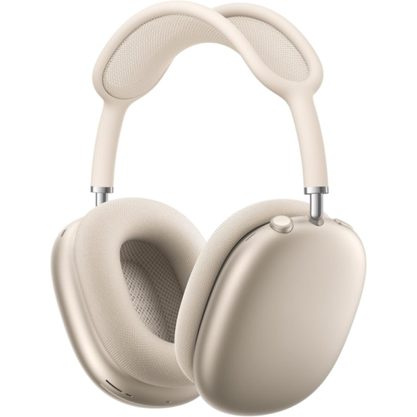 Apple AirPods Max Wireless Over-Ear Headphones, Pro-Level Active Noise Cancellation, Transparency Mode, USB-C Charging, Bluetooth for iPhone, Starlight