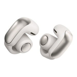 Bose Ultra Open Earbuds, Immersive OpenAudio Earbuds for Running & Awareness, Clip-On Comfort, 48H Battery Life, White Smoke