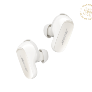Bose QuietComfort Ultra Wireless Noise Cancelling Earbuds, Bluetooth Earbuds with Spatial Audio, World-Class Noise Cancellation, White Smoke