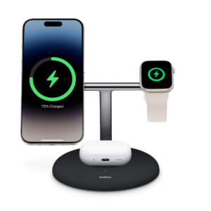 Belkin BoostCharge Pro 3-in-1 Magnetic Charging Stand - Black