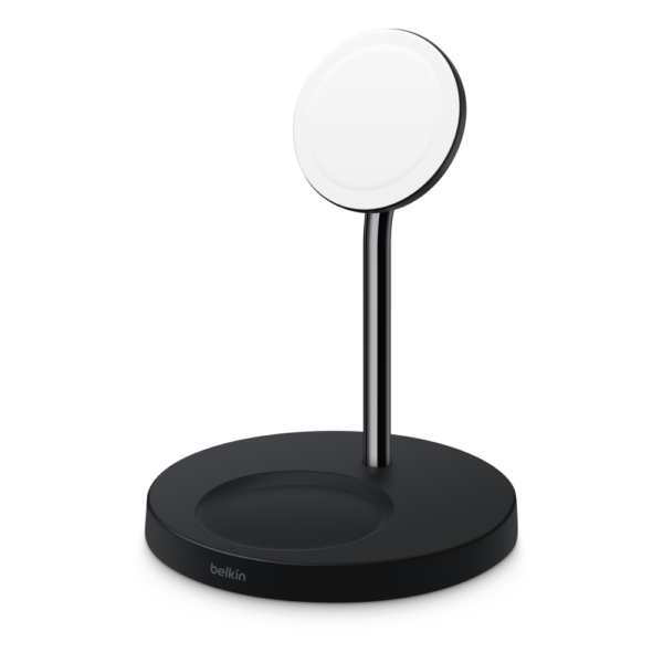 Belkin BOOST CHARGE PRO 2-in-1 Wireless Charger Stand with MagSafe, Black