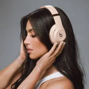 Beats Studio Pro x Kim Kardashian, Bluetooth Noise Cancelling Headphones, Spatial Audio, 40H Battery, USB-C, Moon