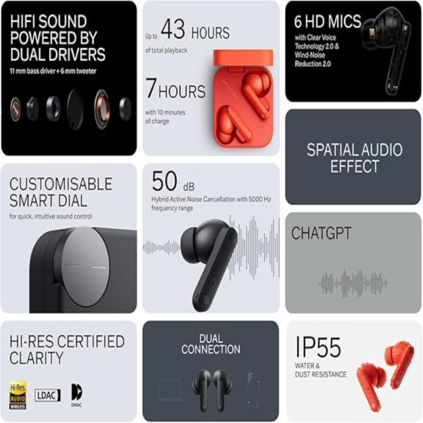CMF BY NOTHING Buds Pro 2 Wireless Earbuds