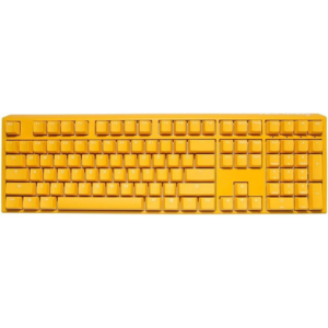 Ducky One 3 Yellow Ducky Fullsize 100% Mechanical Keyboard, Cherry MX Red Switches, US Layout