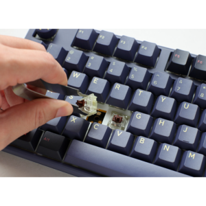 Ducky One 3 TKL Mechanical Keyboard Cosmic Blue, 80% Layout, Cherry MX Blue Switches, US Key Layout