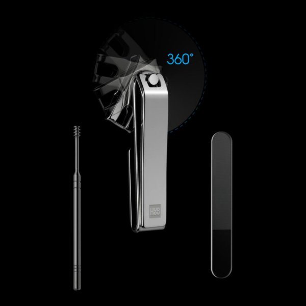 Xiaomi Huohou No Splash Nail Clippers Set, 4-in-1 Portable Grooming Kit with Metal Box - Image 3