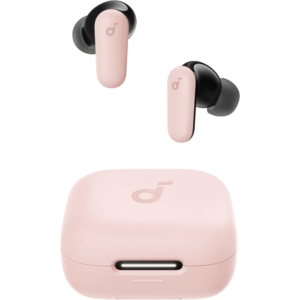 Anker Soundcore R50i NC Noise Cancelling Earbuds with Powerful Bass, 45H Playtime, 2-in-1 Case, IP54, Bluetooth 5.4, Pink