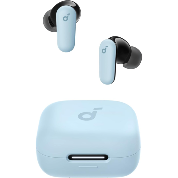 Anker Soundcore R50i NC Noise Cancelling Earbuds with Powerful Bass, 45H Playtime, 2-in-1 Case, IP54, Bluetooth 5.4, Blue