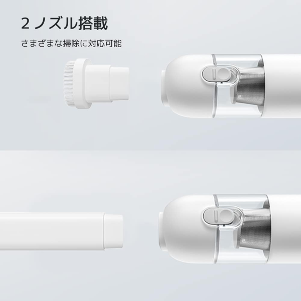Xiaomi Mi Vacuum Cleaner Mini, Portable, Powerful, Brushless Motor, One-Click Dust Disposal, White - Image 3