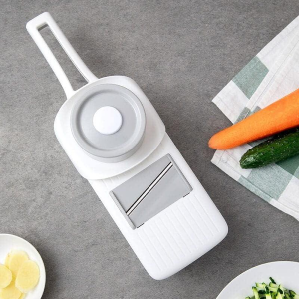 Xiaomi Huohou Multi-Blade Vegetable Slicer, 5-in-1 Multifunctional Kitchen Tool for Easy Slicing and Dicing, White - Image 4
