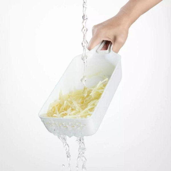 Xiaomi Huohou Multi-Blade Vegetable Slicer, 5-in-1 Multifunctional Kitchen Tool for Easy Slicing and Dicing, White - Image 8