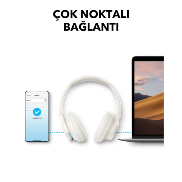 Anker Soundcore Q11i Bluetooth Headset High-Quality Sound, Comfortable Fit, Long Battery Life, White - Image 6