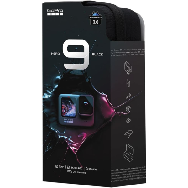 GoPro HERO9 Black, Waterproof Action Camera with 5K Ultra HD Video, 20MP Photos, Front LCD & Touch Rear Screens, Stabilization, Live Streaming, Webcam - Image 3
