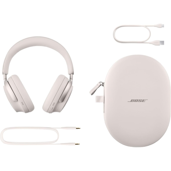 Bose QuietComfort Ultra Wireless Noise Cancelling Headphones, Spatial Audio, Over-the-Ear Headphones with Mic, 24H Battery Life, 2023, White Smoke - Image 7