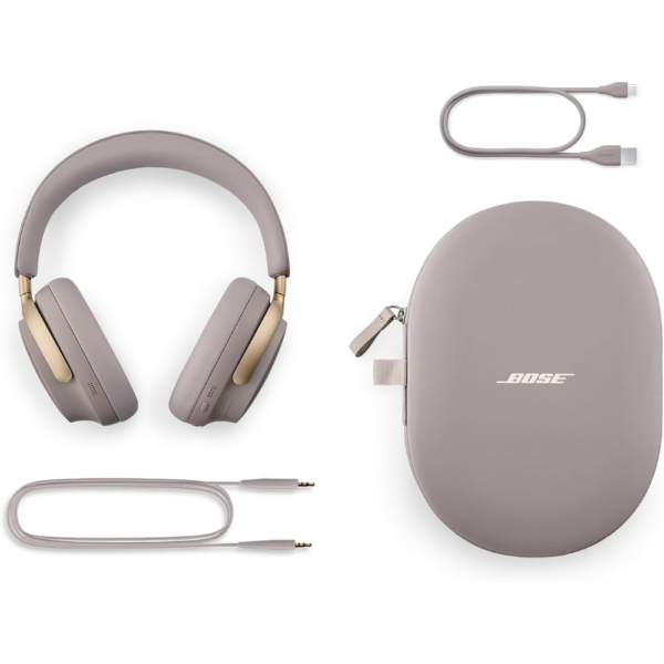 Bose QuietComfort Ultra Wireless Noise Cancelling Headphones, Spatial Audio, Over-the-Ear Headphones with Mic, 24H Battery Life, 2023, Sandstone - Image 5