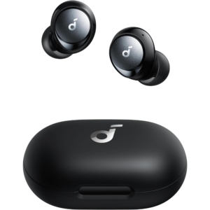 Anker Soundcore Space A40 Active Noise Cancelling Wireless Earbuds, 50H Playtime, Hi-Res Sound, Wireless Charging, Black