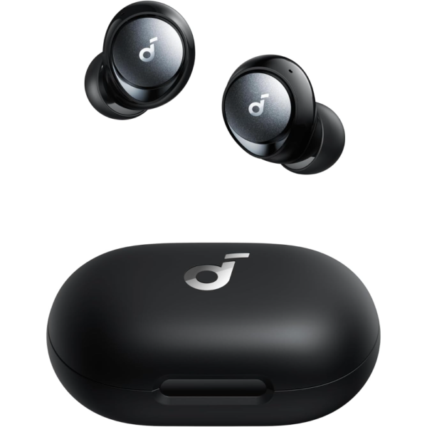 Anker Soundcore Space A40 Active Noise Cancelling Wireless Earbuds, 50H Playtime, Hi-Res Sound, Wireless Charging, Black
