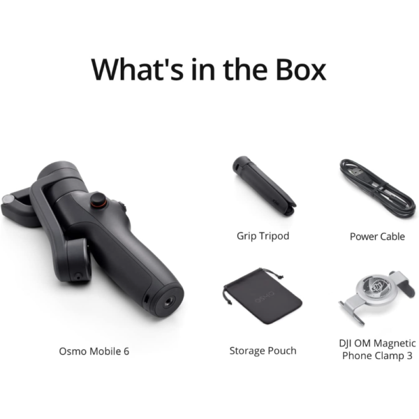 DJI Osmo Mobile 6 Gimbal Stabilizer for Smartphones, 3-Axis Stabilization, Built-In Extension Rod, Object Tracking, Portable & Foldable, Slate Gray - Image 11