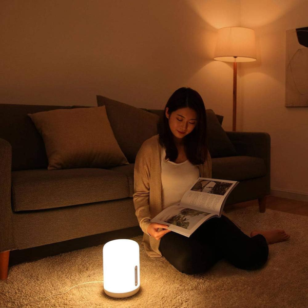 Mi Bedside Lamp 2, Smart Night Light with Voice Control, Large Light Coverage, Bright & Soft, White - Image 6