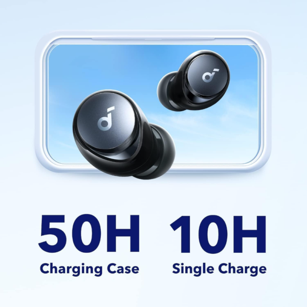 Anker Soundcore Space A40 Active Noise Cancelling Wireless Earbuds, 50H Playtime, Hi-Res Sound, Wireless Charging, Black - Image 5
