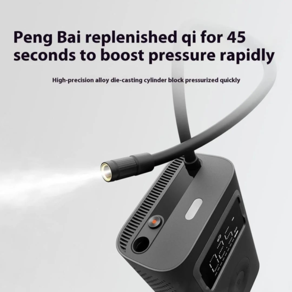 Xiaomi Portable Electric Air Compressor 2 Pro, 150PSI High-Pressure Inflator for Bikes, Cars, Scooters, and Sports Equipment  Product Tags: Xiaomi Air Compressor, Portable Tire Inflator, Electric Air Pump, - Image 4