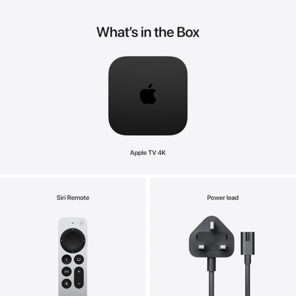 Apple TV 4K (2022), 3rd Gen Wi‑Fi + Ethernet Streaming Device with 128GB Storage, Dolby Vision, HDR10+, and Siri Remote - Image 6