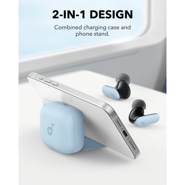 Anker Soundcore R50i NC Noise Cancelling Earbuds with Powerful Bass, 45H Playtime, 2-in-1 Case, IP54, Bluetooth 5.4, Blue - Image 2