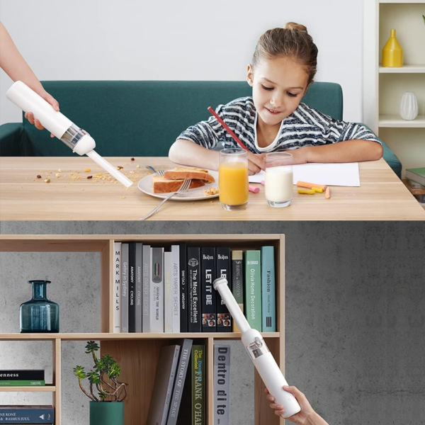 Xiaomi Mi Vacuum Cleaner Mini, Portable, Powerful, Brushless Motor, One-Click Dust Disposal, White - Image 2