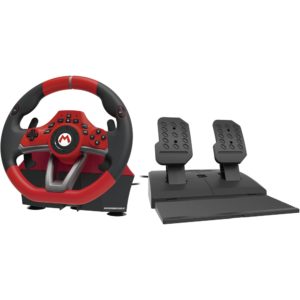 Mario Kart Racing Wheel PRO for Nintendo Switch Officially Licensed, Enhanced Grip, Easy Joy-Con Attachment, Compact Design, Perfect for Mario Kart 8 Deluxe