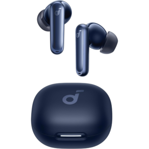 Anker Soundcore P40i Noise Cancelling Wireless Earbuds, Adaptive Noise Cancelling, 60H Playtime, Heavy Bass, 2-in-1 Case and Phone Stand, IPX5, Wireless Charging, Bluetooth 5.3, Blue