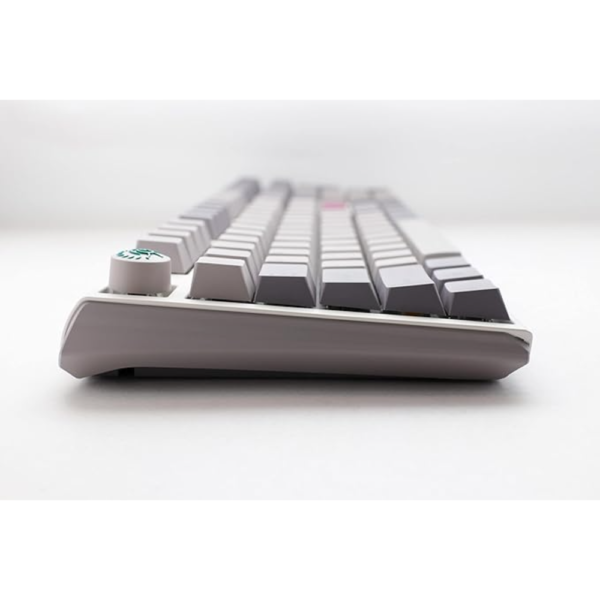 Ducky One 3 TKL Mechanical Keyboard Mist Grey, 80% Layout, Cherry MX Red Switches, US Key Layout