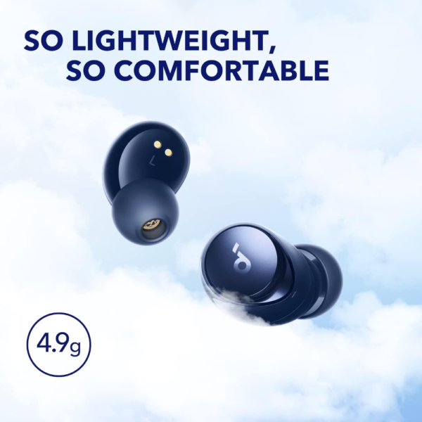 Anker Soundcore Space A40 Active Noise Cancelling Wireless Earbuds, 50H Playtime, Hi-Res Sound, Wireless Charging, Blue - Image 6