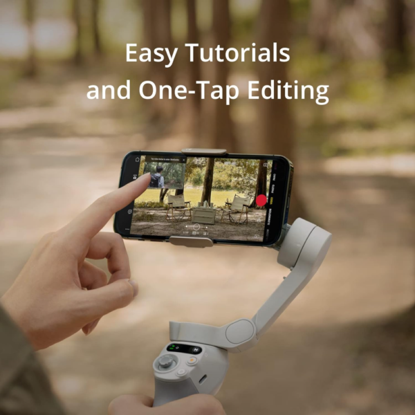 DJI Osmo Mobile SE Handheld Gimbal, 3-Axis Stabilizer for iPhone & Android, Vlogging and Social Media Content Creation, Slate Gray - Image 2