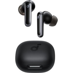 Anker Soundcore P40i Noise Cancelling Wireless Earbuds, Adaptive Noise Cancelling, 60H Playtime, Heavy Bass, 2-in-1 Case and Phone Stand, IPX5, Wireless Charging, Bluetooth 5.3, Black