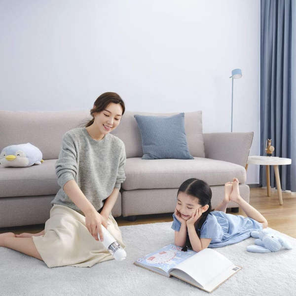 Xiaomi Mi Vacuum Cleaner Mini, Portable, Powerful, Brushless Motor, One-Click Dust Disposal, White - Image 8