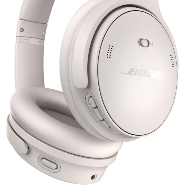Bose QuietComfort Wireless Noise Cancelling Headphones, Bluetooth Over-Ear Headphones, 24H Battery Life, 2023, White - Image 6