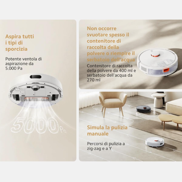 Xiaomi Robot Vacuum S20, Tiny, Smart, and Powerful Cleaning Robot, Compact Design with Advanced Features, White - Image 4