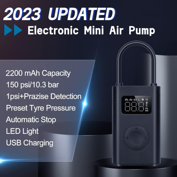 Xiaomi Portable Electric Air Compressor 2 Compact Cordless, and Rechargeable Tire Inflator with Digital Pressure Display - Image 4