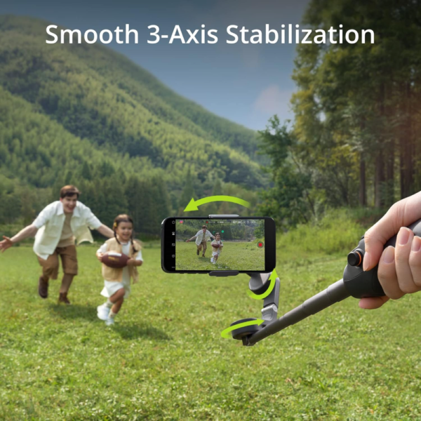 DJI Osmo Mobile 6 Gimbal Stabilizer for Smartphones, 3-Axis Stabilization, Built-In Extension Rod, Object Tracking, Portable & Foldable, Slate Gray - Image 13