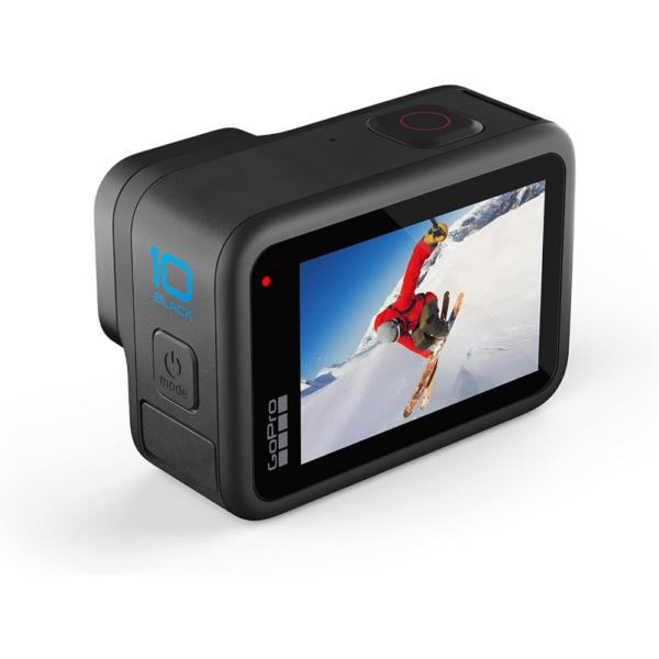 GoPro HERO10 Black Waterproof Action Camera, 5.3K Ultra HD Video, 23MP Photos, Front LCD & Touch Back, Stabilization, Live Streaming, Webcam - Image 3