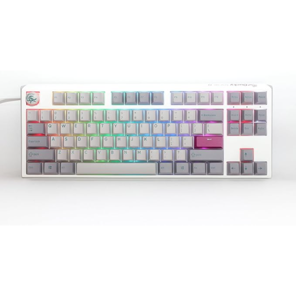Ducky One 3 TKL Mechanical Keyboard  Mist Grey, 80% Layout, Cherry MX Red Switches, US Key Layout - Image 3