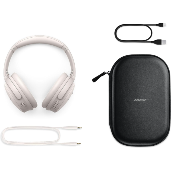 Bose QuietComfort Wireless Noise Cancelling Headphones, Bluetooth Over-Ear Headphones, 24H Battery Life, 2023, White - Image 7
