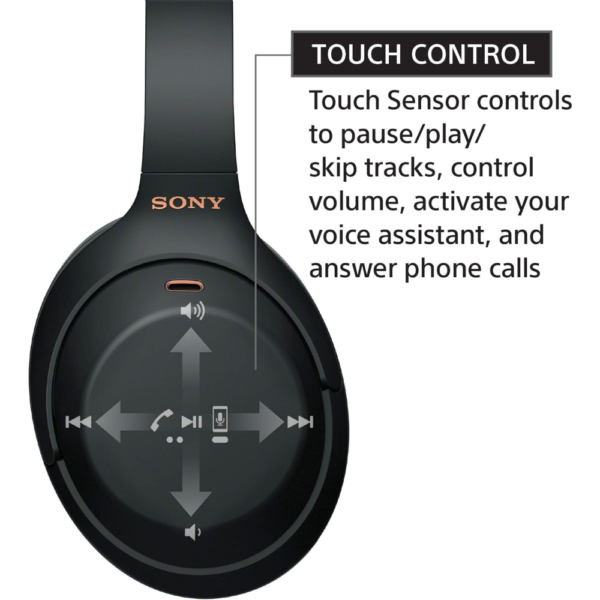 Sony WH-1000XM4 Wireless Noise-Canceling Over-the-Ear Headphones, with Google Assistant, Blue - Image 7