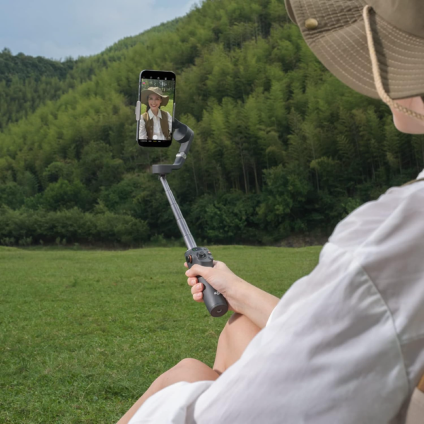 DJI Osmo Mobile 6 Gimbal Stabilizer for Smartphones, 3-Axis Stabilization, Built-In Extension Rod, Object Tracking, Portable & Foldable, Slate Gray - Image 4
