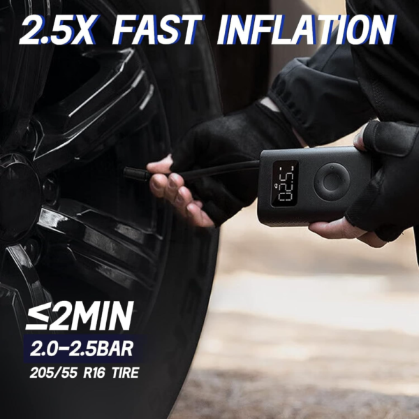 Xiaomi Portable Electric Air Compressor 2 Compact Cordless, and Rechargeable Tire Inflator with Digital Pressure Display - Image 14
