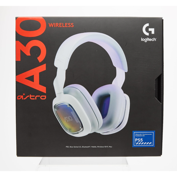 Logitech G Astro A30 LIGHTSPEED Wireless Gaming Headset, 24H Battery, Dolby Atmos, Detachable, Mic Multi-Platform (PC/PS5/Xbox/Switch), White - Image 9