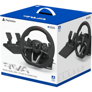 HORI Racing Wheel Apex for PlayStation 5 Officially Licensed, Force Feedback, Adjustable Pedals, 270° Steering Rotation, Compatible with PS5, PS4, and PC