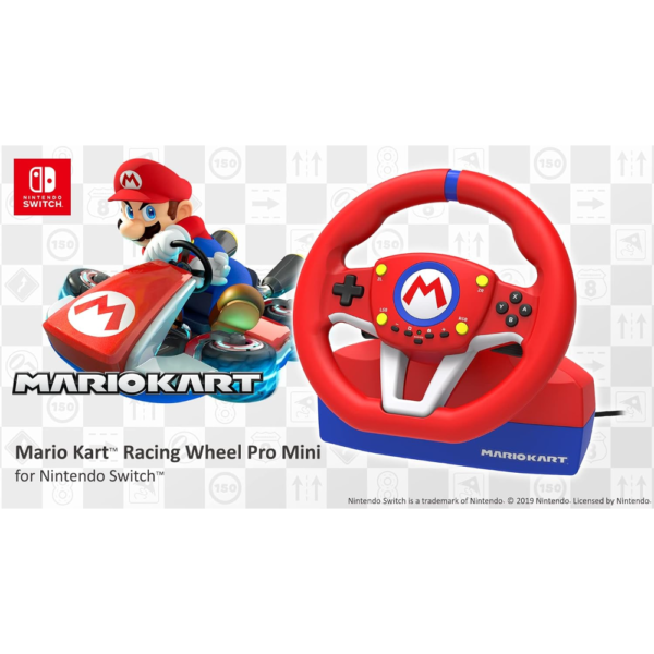 HORI Mario Kart Racing Wheel Pro Mini for Nintendo Switch Officially Licensed, Compatible with Joy-Con Controllers - Image 6