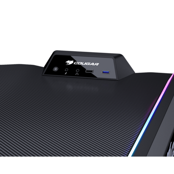 COUGAR DESK MARS120 BLK Gaming Desk Stylish and Durable Black Desk with RGB Lighting - Image 5